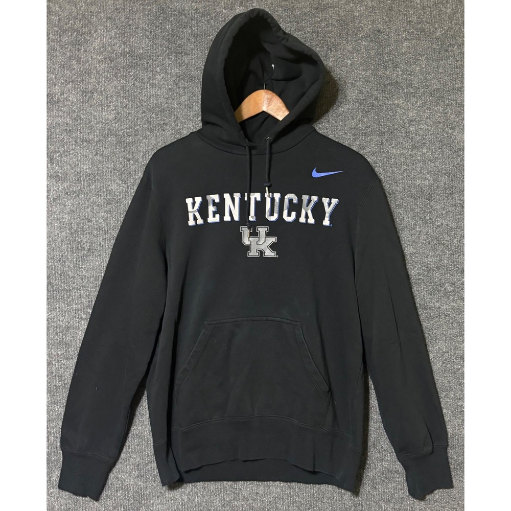 Nike University of Kentucky Wildcats Hoodie Mens Large Black Camo Logo Pullover